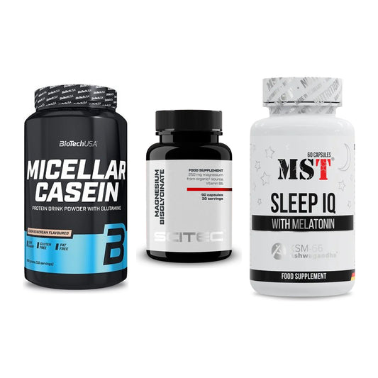 Schlaf & Erholung: BioTech Micella + Scitec Magnesiu + MST Sleep IQ – alle enthaltenen Artikel