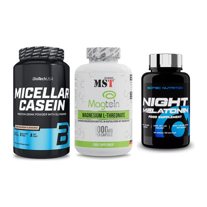 Schlaf & Erholung: BioTech Micella + MST Magnesium + Scitec Night – alle enthaltenen Artikel