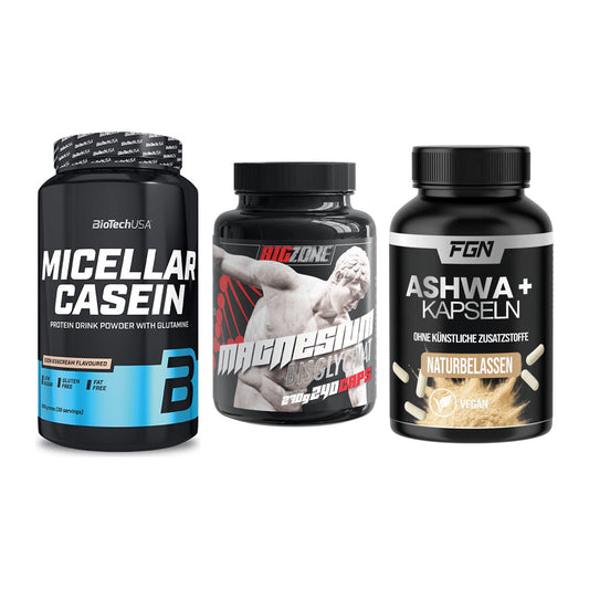 Schlaf & Erholung: BioTech Micella + Big Zone + FGN Ashwagandha – alle enthaltenen Artikel