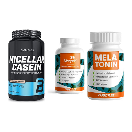 Schlaf & Erholung: BioTech Micella + ProFuel Magnesi + ProFuel Melaton – alle enthaltenen Artikel