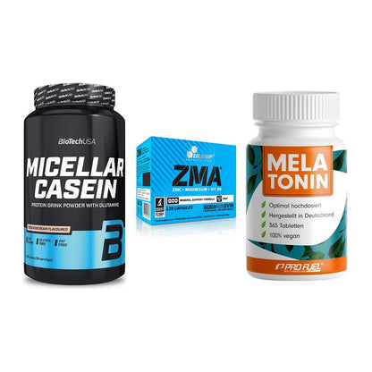 Schlaf & Erholung: BioTech Micella + Olimp ZMA + ProFuel Melaton – alle enthaltenen Artikel
