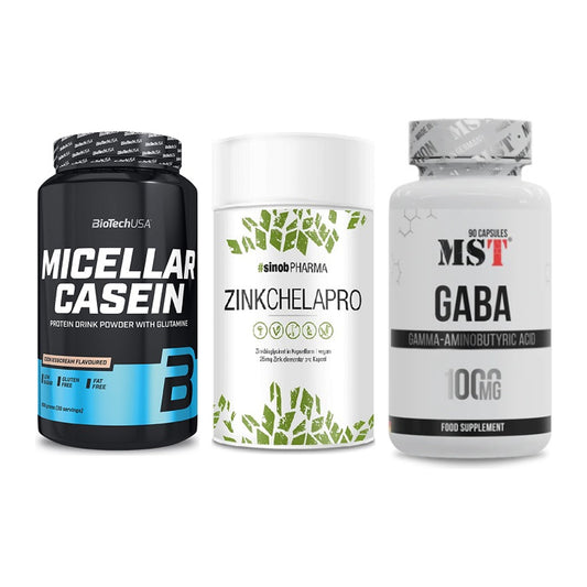 Schlaf & Erholung: BioTech Micella + Sinob Zink + MST GABA 1000mg – alle enthaltenen Artikel