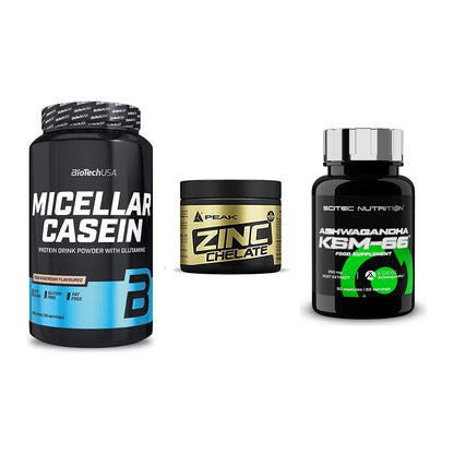 Schlaf & Erholung: BioTech Micella + Peak Zink + Scitec KSM-66 – alle enthaltenen Artikel
