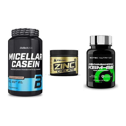 Schlaf & Erholung: BioTech Micella + Peak Zink + Scitec KSM-66 – alle enthaltenen Artikel