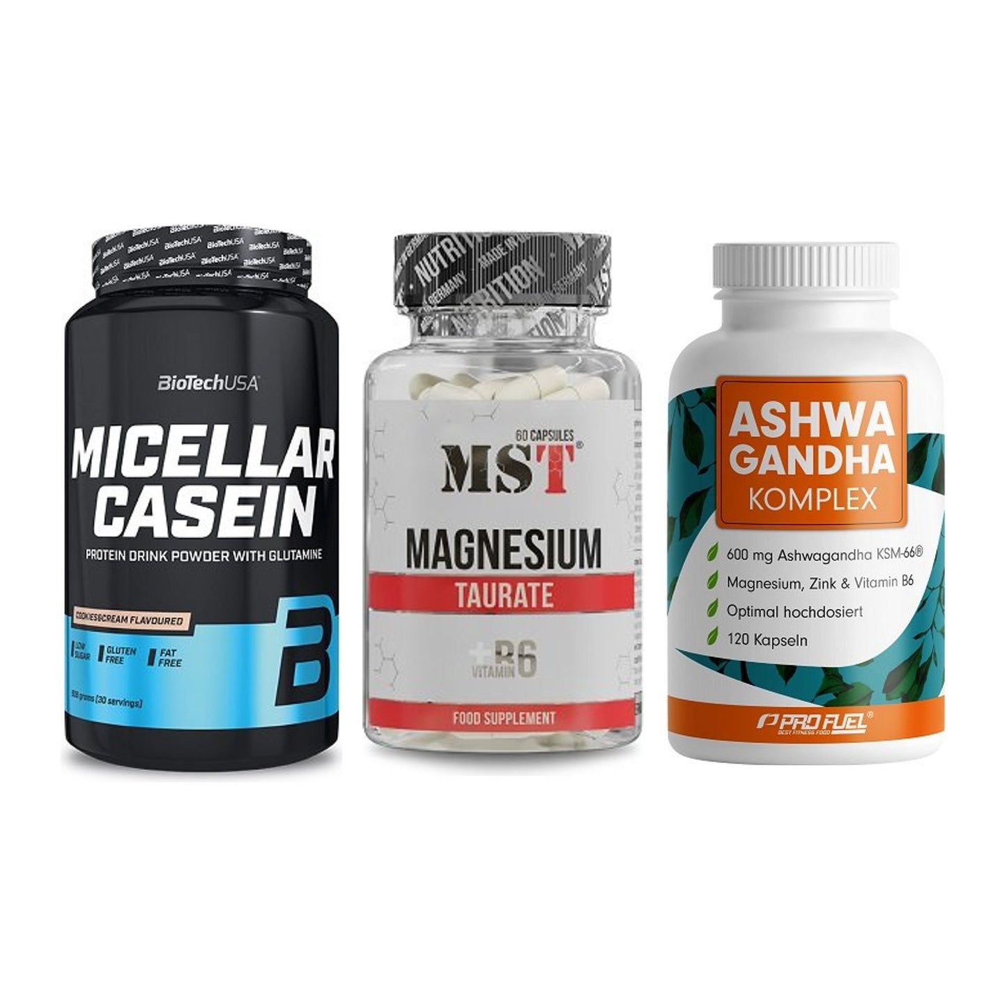 Schlaf & Erholung: BioTech Micella + MST Magnesium + ProFuel Ashwaga – alle enthaltenen Artikel