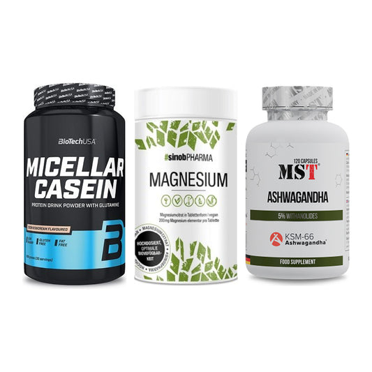Schlaf & Erholung: BioTech Micella + Sinob Magnesium + MST Ashwagandha – alle enthaltenen Artikel