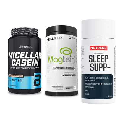 Schlaf & Erholung: BioTech Micella + Skill Nutrition + Nutrend Sleep – alle enthaltenen Artikel