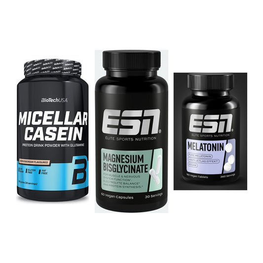 Schlaf & Erholung: BioTech Micella + ESN Magnesium + ESN Melatonin – alle enthaltenen Artikel