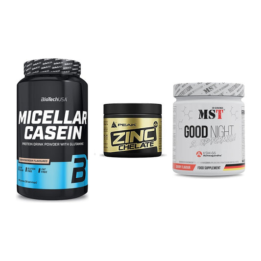 Schlaf & Erholung: BioTech Micella + Peak Zink + MST Good Night – alle enthaltenen Artikel