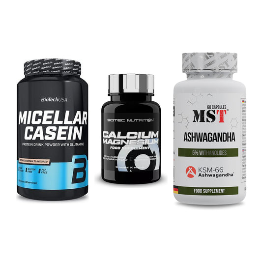 Schlaf & Erholung: BioTech Micella + Scitec Calcium + MST Ashwagandha – alle enthaltenen Artikel