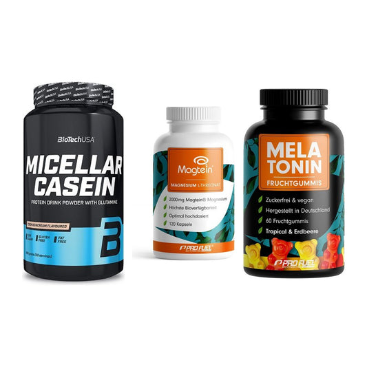 Schlaf & Erholung: BioTech Micella + ProFuel Magnesi + ProFuel Melaton – alle enthaltenen Artikel