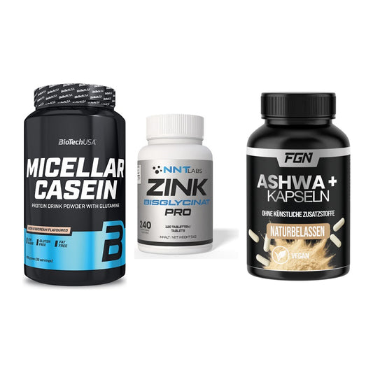 Schlaf & Erholung: BioTech Micella + NNT Zink 50mg + FGN Ashwagandha – alle enthaltenen Artikel