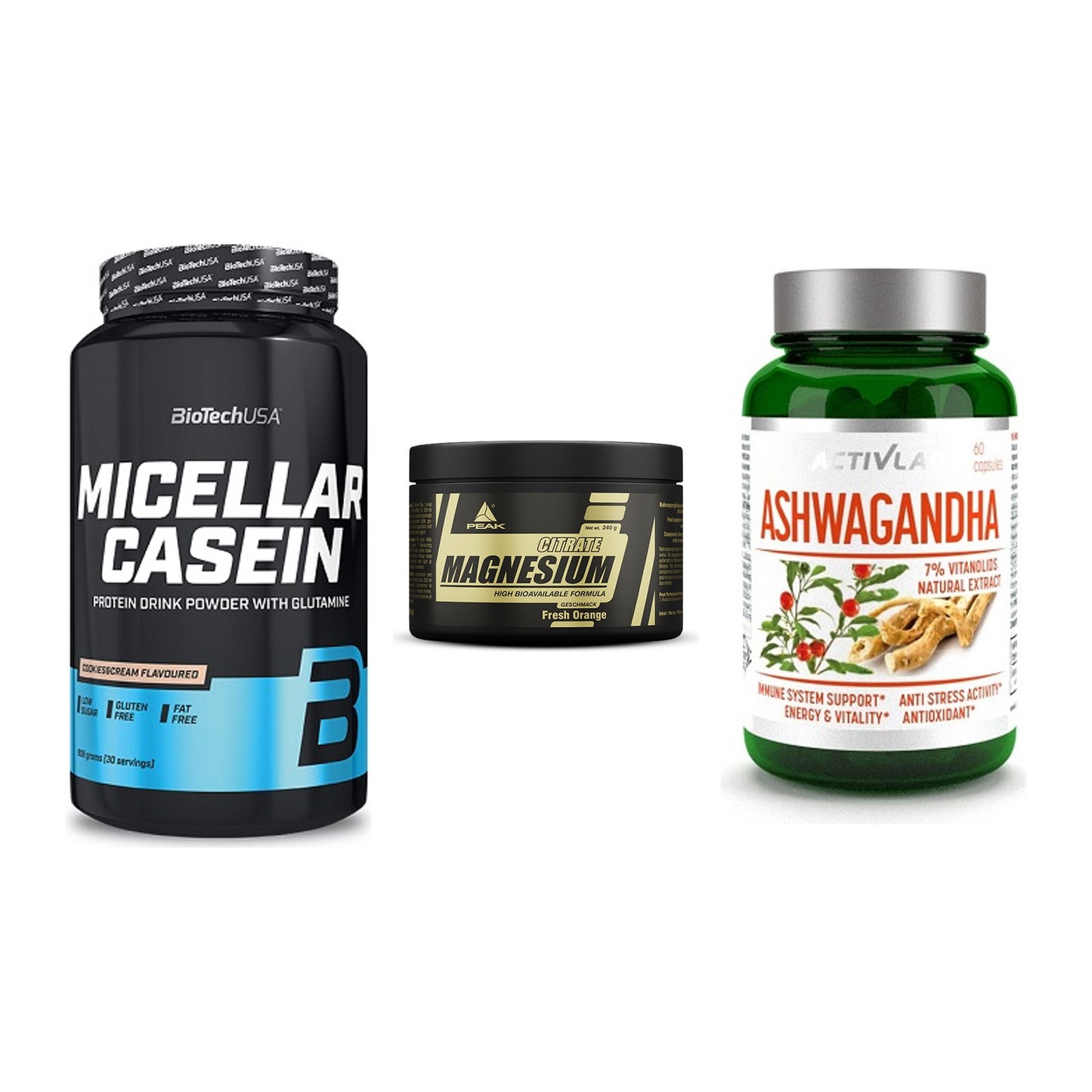 Schlaf & Erholung: BioTech Micella + Peak Magnesium + Activlab – alle enthaltenen Artikel