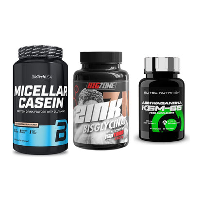 Schlaf & Erholung: BioTech Micella + Big Zone Zink + Scitec KSM-66 – alle enthaltenen Artikel