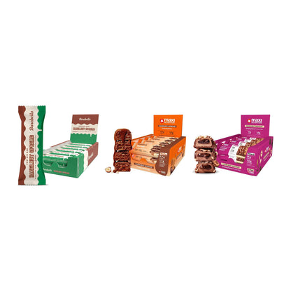 Haselnuss Lieblingssorten-Riegelbox: 2× Barebells Spread Bar + 2 – alle enthaltenen Artikel