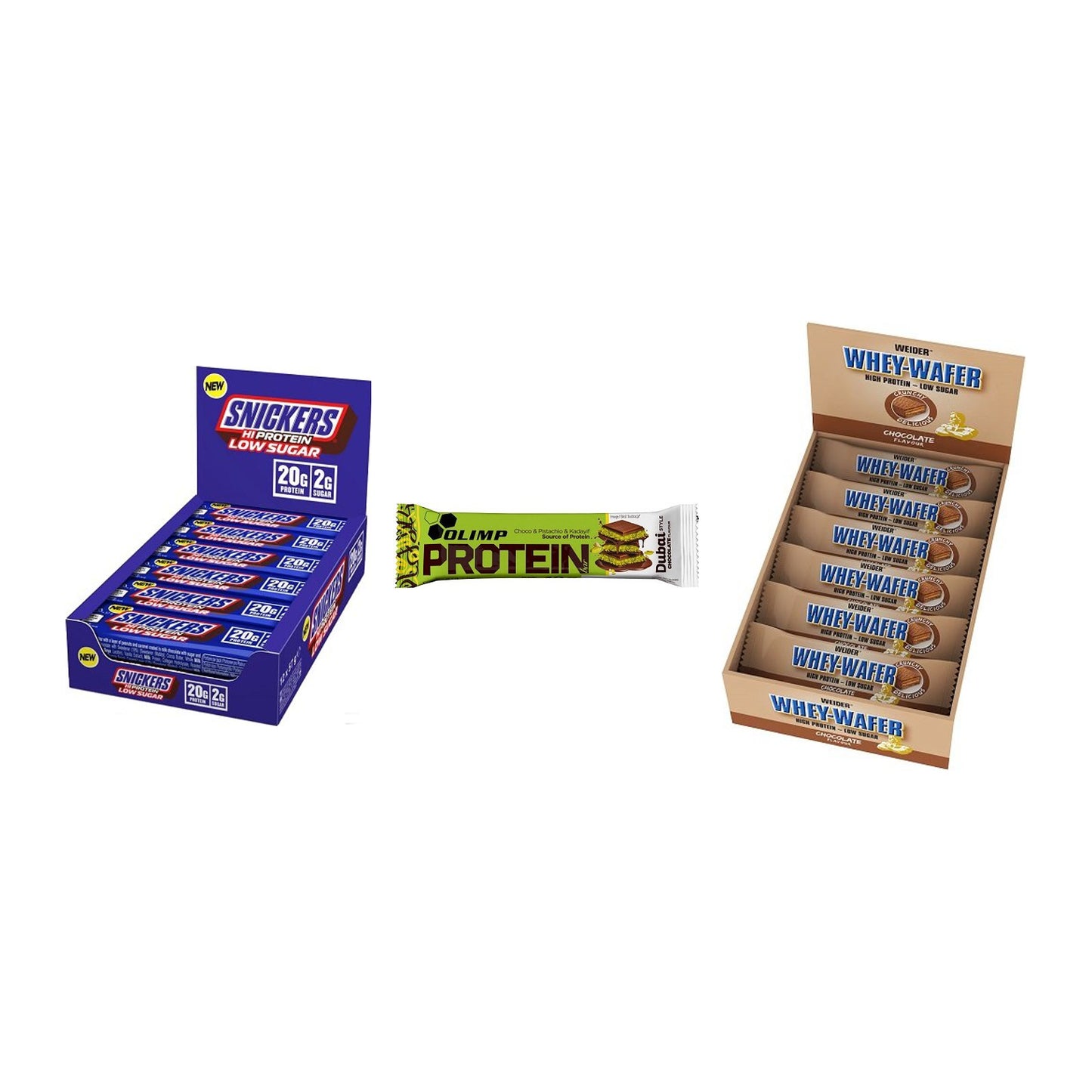 Schokolade Lieblingssorten-Riegelbox: 2× Snickers LOW SUGAR High – alle enthaltenen Artikel