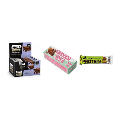 Schokolade Lieblingssorten-Riegelbox: 2× ESN Designer Bar Box 12x45g – alle enthaltenen Artikel