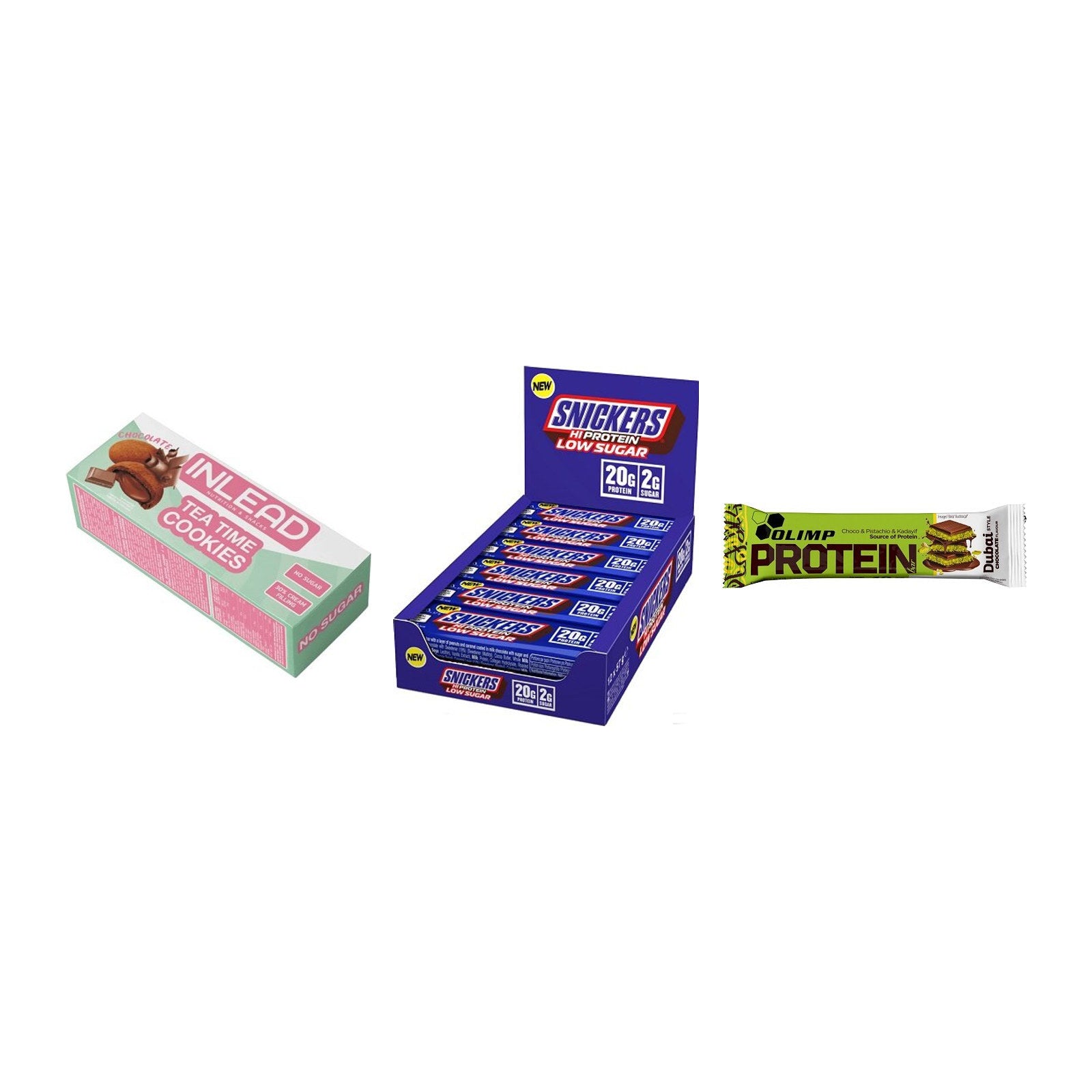 Schokolade Lieblingssorten-Riegelbox: 2× INLEAD Tea Time + 2 weitere – alle enthaltenen Artikel