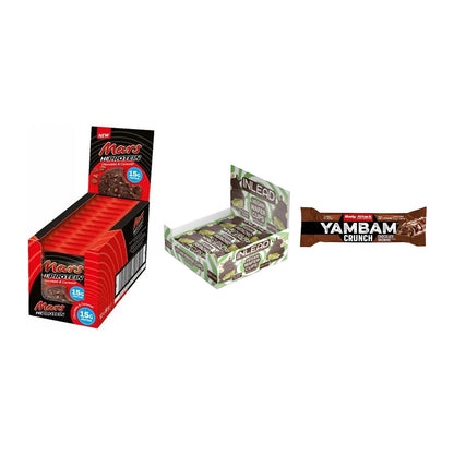 Schokolade Lieblingssorten-Riegelbox: 2× Mars High Protein + 2 weitere – alle enthaltenen Artikel