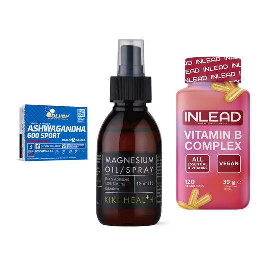 Stress & Balance: Olimp Ashwagand + KIKI Health + INLEAD Vitamin – alle enthaltenen Artikel