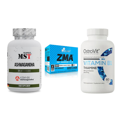 Stress & Balance: MST Ashwagandha + Olimp ZMA + Ostrovit – alle enthaltenen Artikel