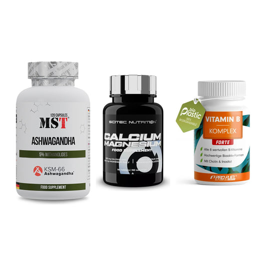 Stress & Balance: MST Ashwagandha + Scitec Calcium + ProFuel Vitamin – alle enthaltenen Artikel