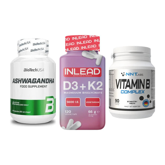 Stress & Balance: BioTech Ashwaga + INLEAD Vitamin + NNT Vitamin B – alle enthaltenen Artikel