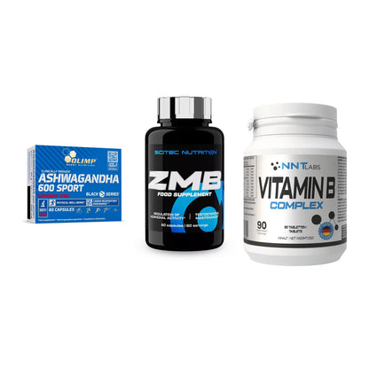 Stress & Balance: Olimp Ashwagand + Scitec ZMB + NNT Vitamin B – alle enthaltenen Artikel