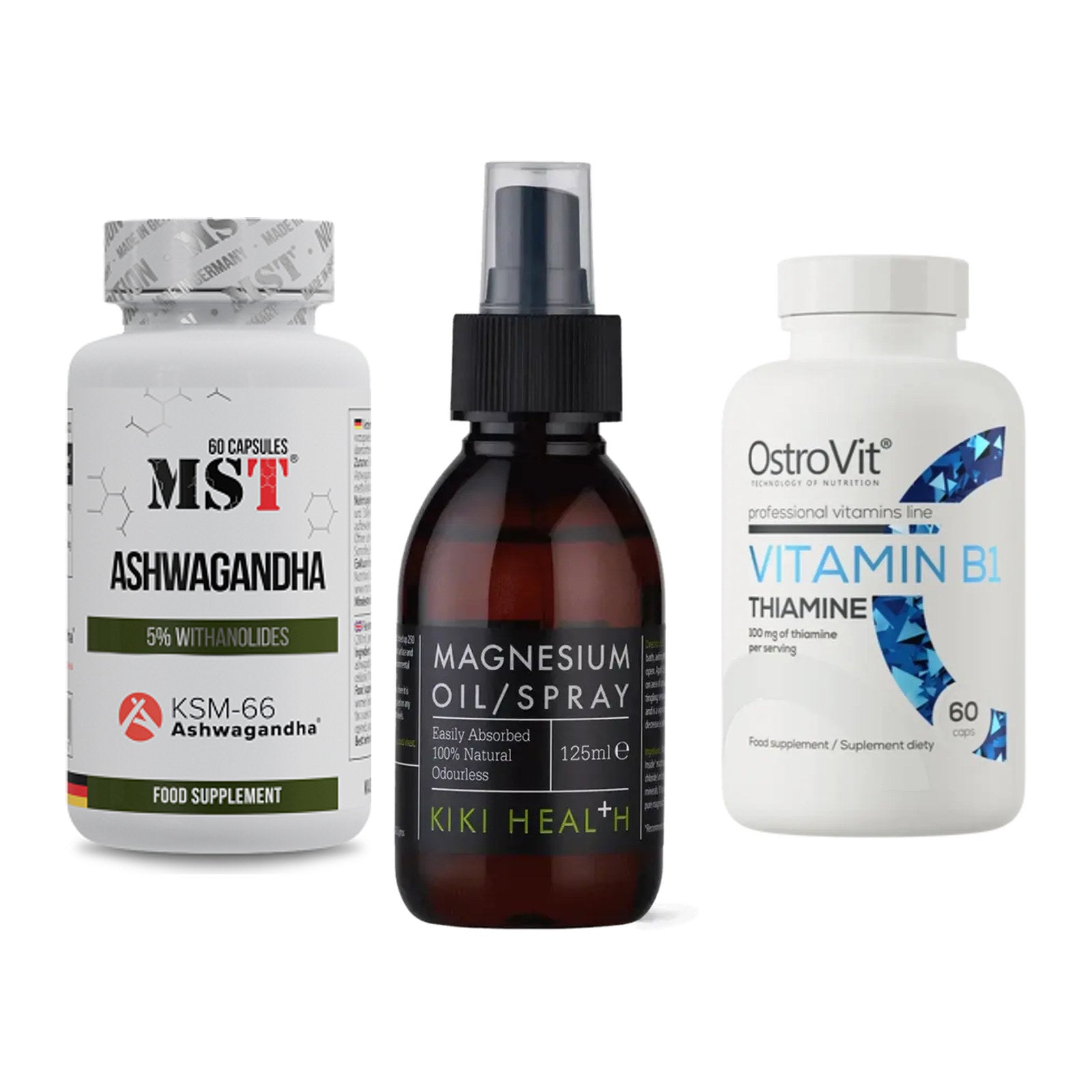 Stress & Balance: MST Ashwagandha + KIKI Health + Ostrovit – alle enthaltenen Artikel