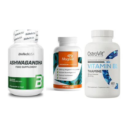 Stress & Balance: BioTech Ashwaga + ProFuel Magnesi + Ostrovit – alle enthaltenen Artikel