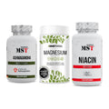 Stress & Balance: MST Ashwagandha + Sinob Magnesium + MST Niacin – alle enthaltenen Artikel
