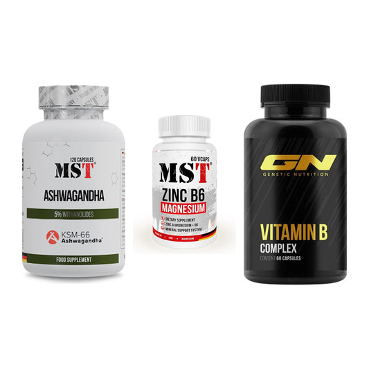 Stress & Balance: MST Ashwagandha + MST Zinc + GN Vitamin – alle enthaltenen Artikel