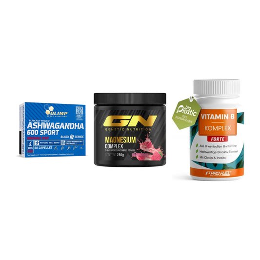 Стрес и баланс: Olimp Ashwagand + GN Magnesium + ProFuel Vitamin – всички включени артикули