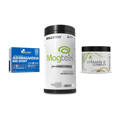 Stress & Balance: Olimp Ashwagand + Skill Nutrition + Peak Vitamin B – alle enthaltenen Artikel