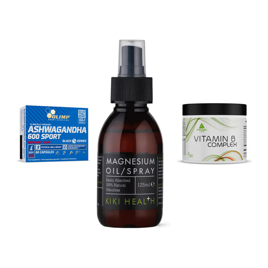 Stress & Balance: Olimp Ashwagand + KIKI Health + Peak Vitamin B – alle enthaltenen Artikel