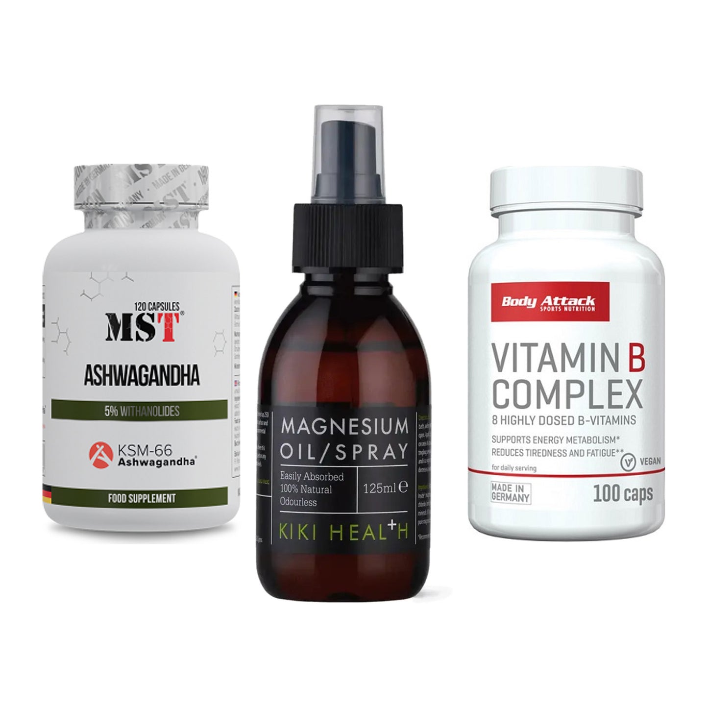 Stress & Balance: MST Ashwagandha + KIKI Health + Body Attack – alle enthaltenen Artikel