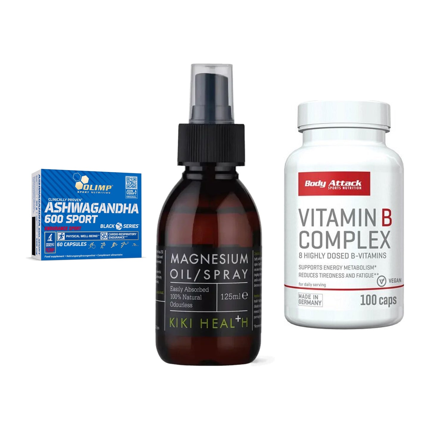 Stress & Balance: Olimp Ashwagand + KIKI Health + Body Attack – alle enthaltenen Artikel