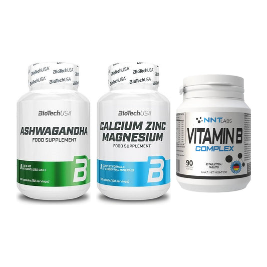 Stress & Balance: BioTech Ashwaga + BioTech Calcium + NNT Vitamin B – alle enthaltenen Artikel