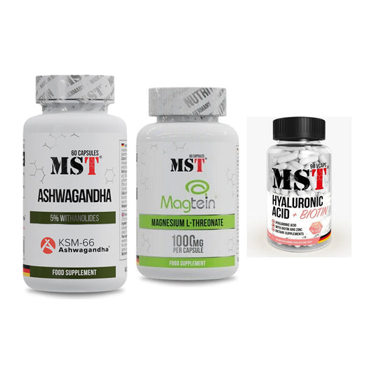 Stress & Balance: MST Ashwagandha + MST Magnesium + MST Hyaluronic – alle enthaltenen Artikel