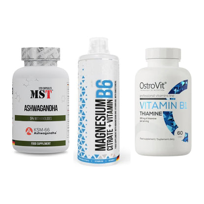 Stress & Balance: MST Ashwagandha + MST Magnesium + Ostrovit – alle enthaltenen Artikel