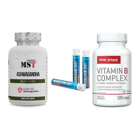 Stress & Balance: MST Ashwagandha + Body Attack + 1 weitere – alle enthaltenen Artikel