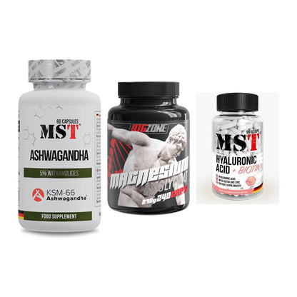 Stress & Balance: MST Ashwagandha + Big Zone + MST Hyaluronic – alle enthaltenen Artikel