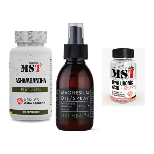 Stress & Balance: MST Ashwagandha + KIKI Health + MST Hyaluronic – alle enthaltenen Artikel
