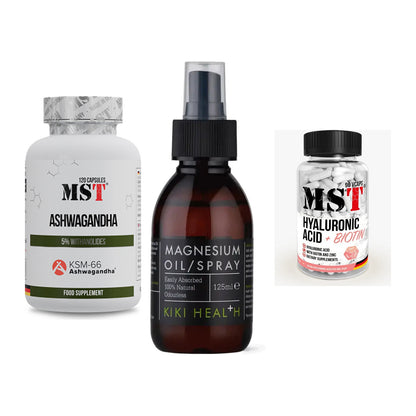 Stress & Balance: MST Ashwagandha + KIKI Health + MST Hyaluronic – alle enthaltenen Artikel