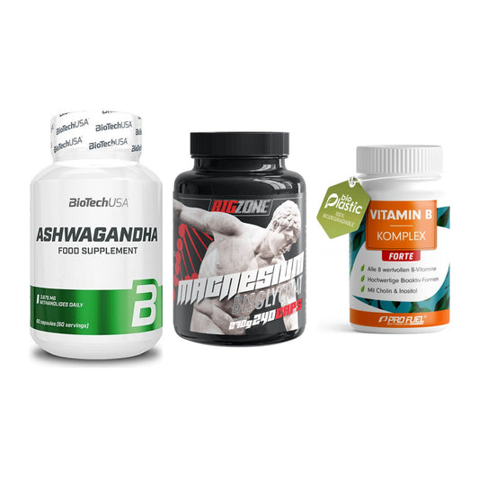 Stress & Balance: BioTech Ashwaga + Big Zone + ProFuel Vitamin – alle enthaltenen Artikel