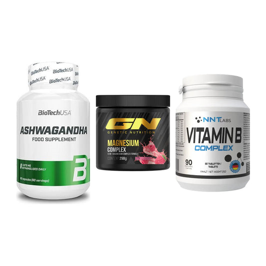 Stress & Balance: BioTech Ashwaga + GN Magnesium + NNT Vitamin B – alle enthaltenen Artikel