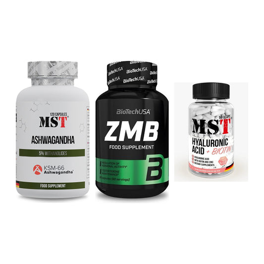 Stress & Balance: MST Ashwagandha + BioTech ZMB + MST Hyaluronic – alle enthaltenen Artikel