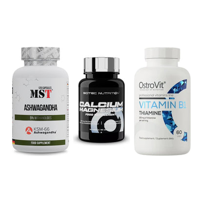 Stress & Balance: MST Ashwagandha + Scitec Calcium + Ostrovit – alle enthaltenen Artikel