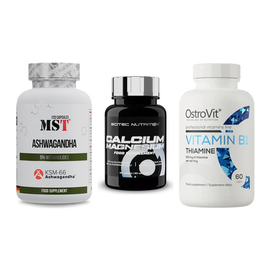 Stress & Balance: MST Ashwagandha + Scitec Calcium + Ostrovit – alle enthaltenen Artikel
