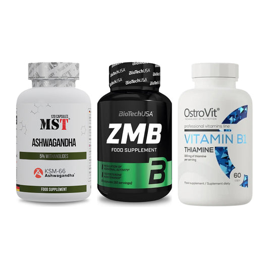 Stress & Balance: MST Ashwagandha + BioTech ZMB + Ostrovit – alle enthaltenen Artikel